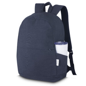 Mochila Personalizada Para Notebook Em Algodão Reciclado 340 G/M2 Azul