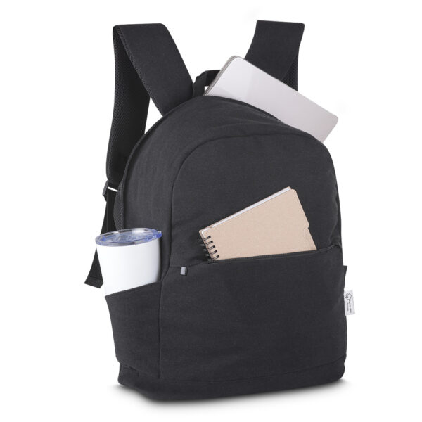Mochila Personalizada Para Notebook Em Algodão Reciclado 340 G/M2 - Foto 4