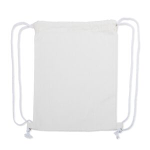 Mochila Saco Personalizada Sacochila Algodão BRANCO
