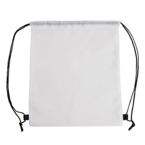 Mochila Saco Personalizada Sacochila Poliéster BRANCO