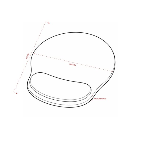 Mouse Pad Personalizado Ergonômico - Detalhe 3