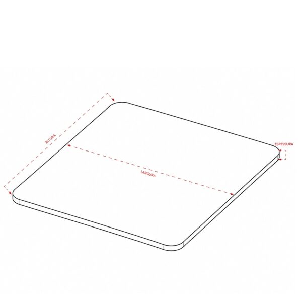 Mouse Pad Personalizado Poliéster - Detalhe 2