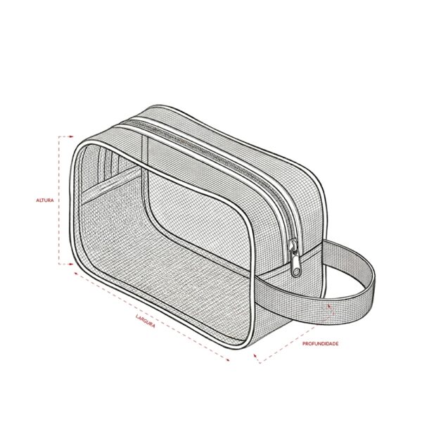 Necessaire Personalizada Nécessaire Malha - Detalhe 1