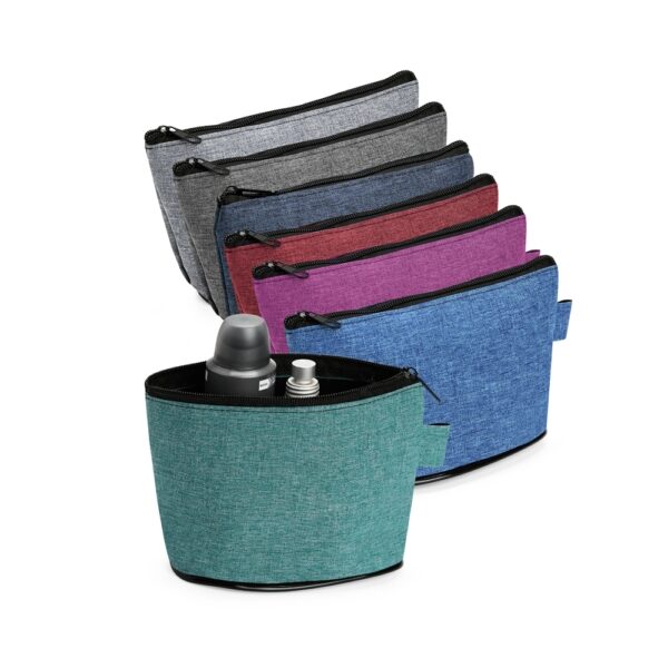 Necessaire Personalizada Nécessaire Poliéster PVC Mescla - Detalhe 1
