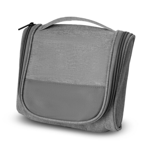 Necessaire Personalizado Poliéster 300D (18X16X6cm) Cinza