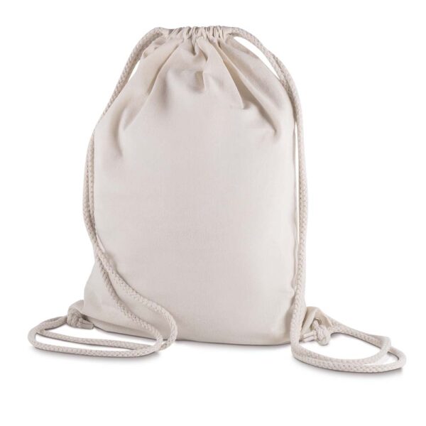 Sacochila Personalizada Sacola/Mochila Algodão 145G/M² (41X33X10cm) Cru