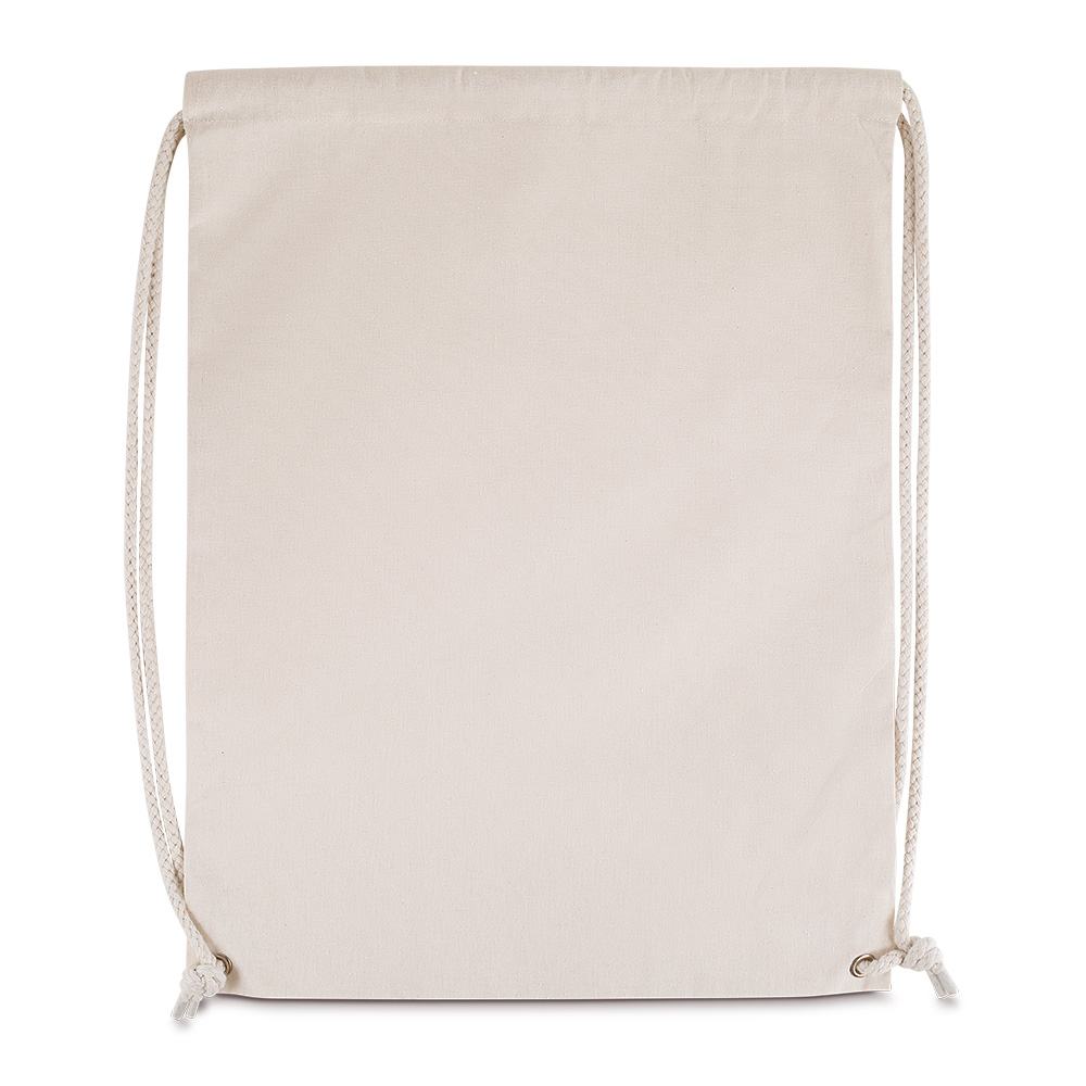 - Huble Brindes Corporativos Sacochila Personalizada Sacola/Mochila Algodão 145G/M² (41X33X10cm) - Foto 2