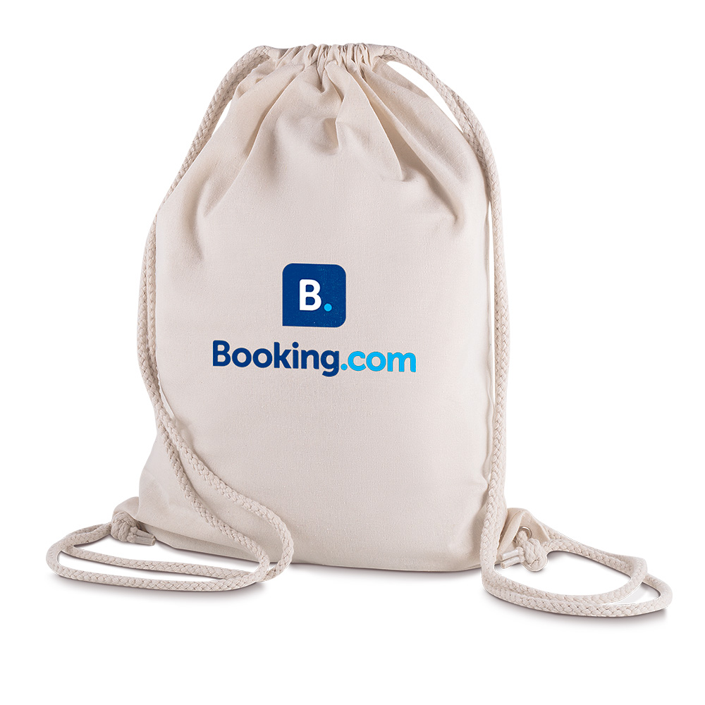 - Huble Brindes Corporativos Sacochila Personalizada Sacola/Mochila Algodão 145G/M² (41X33X10cm) - Foto 3