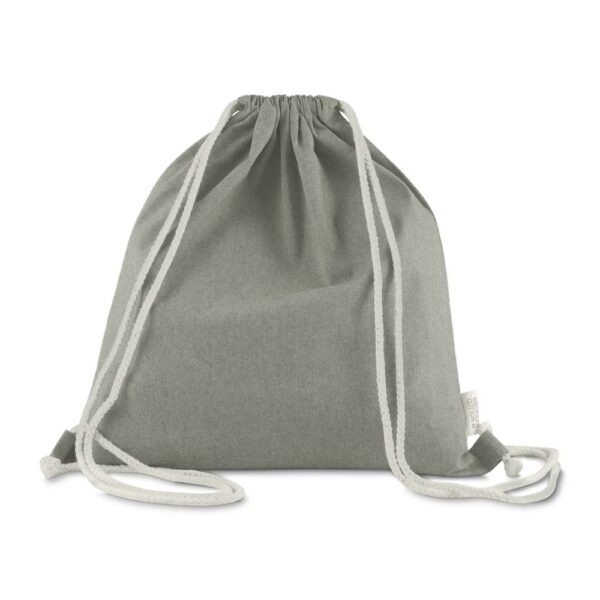 Sacochila Personalizada Sacola/Mochila Algodão Mescla Reciclado 140G/M² Cinza