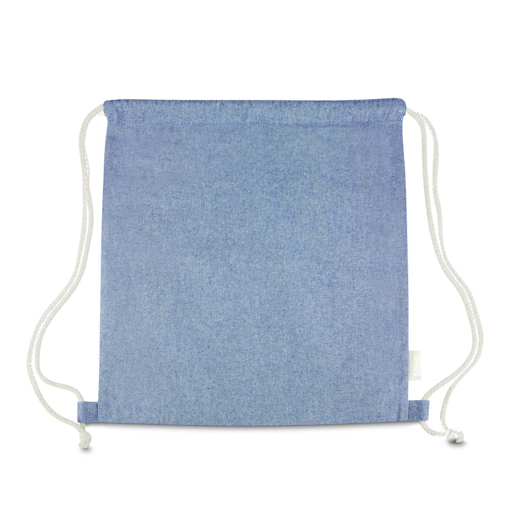 - Huble Brindes Corporativos Sacochila Personalizada Sacola/Mochila Algodão Mescla Reciclado 140G/M² - Foto 2