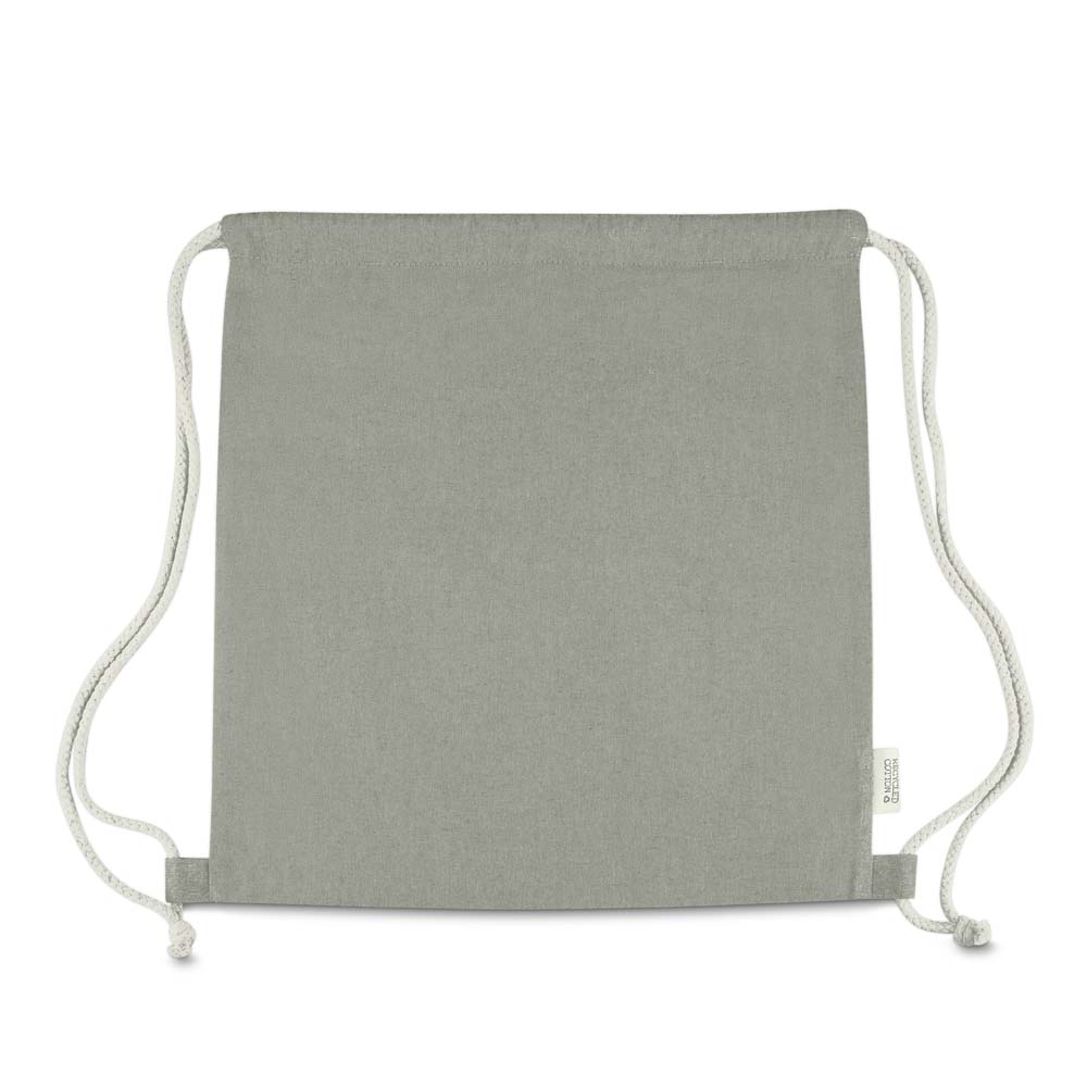 - Huble Brindes Corporativos Sacochila Personalizada Sacola/Mochila Algodão Mescla Reciclado 140G/M² - Foto 4