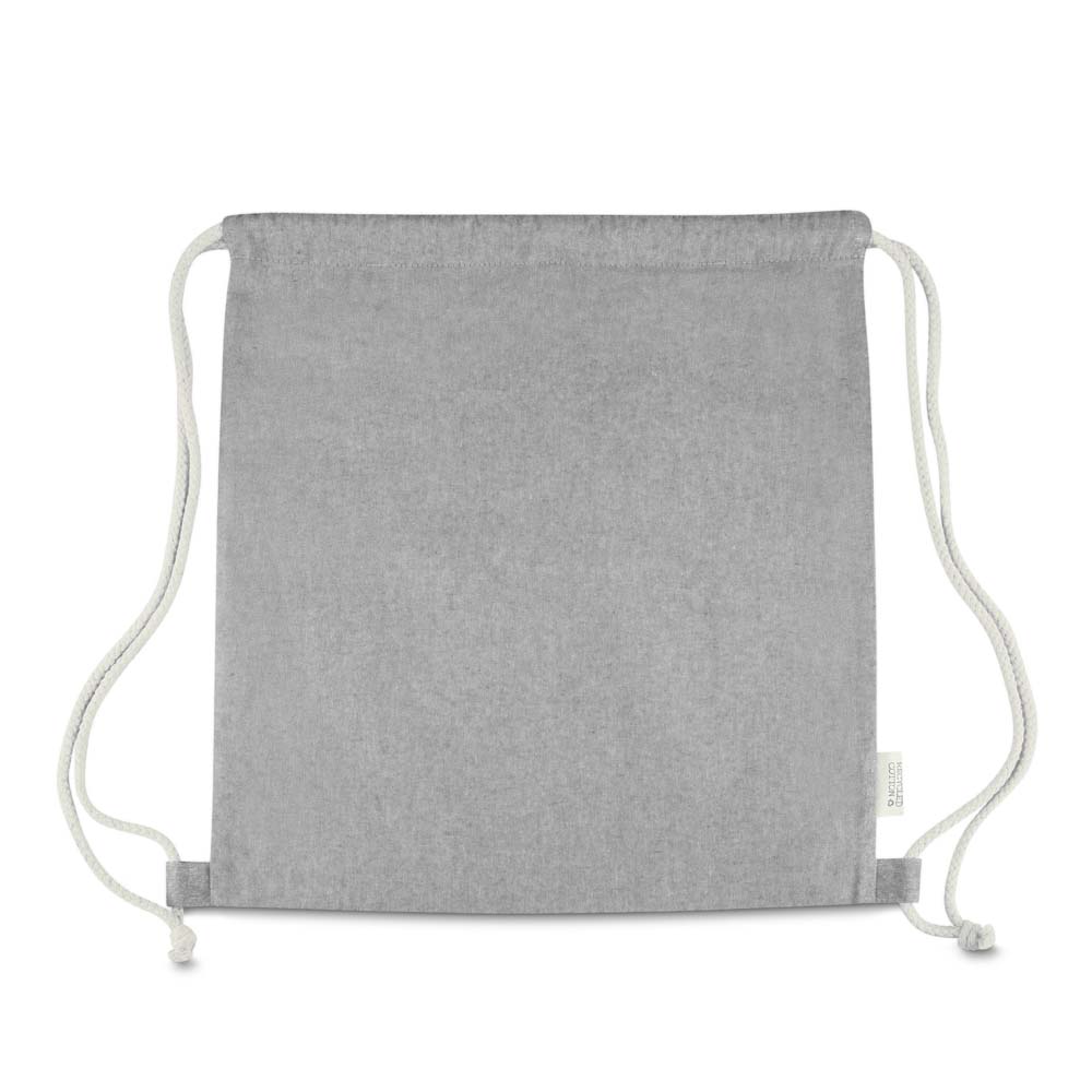 - Huble Brindes Corporativos Sacochila Personalizada Sacola/Mochila Algodão Mescla Reciclado 140G/M² - Foto 6