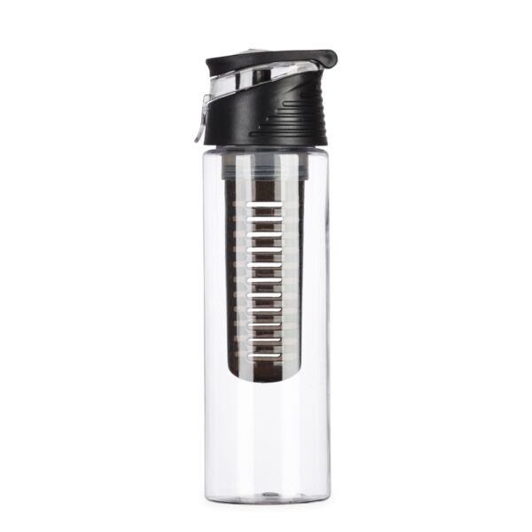 Squeeze Personalizado Plástico 700ml Com Infusor PRETO
