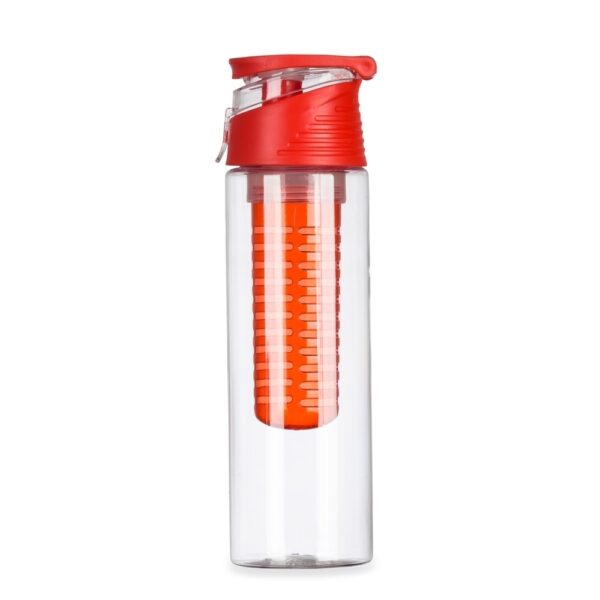 Squeeze Personalizado Plástico 700ml Com Infusor VERMELHO